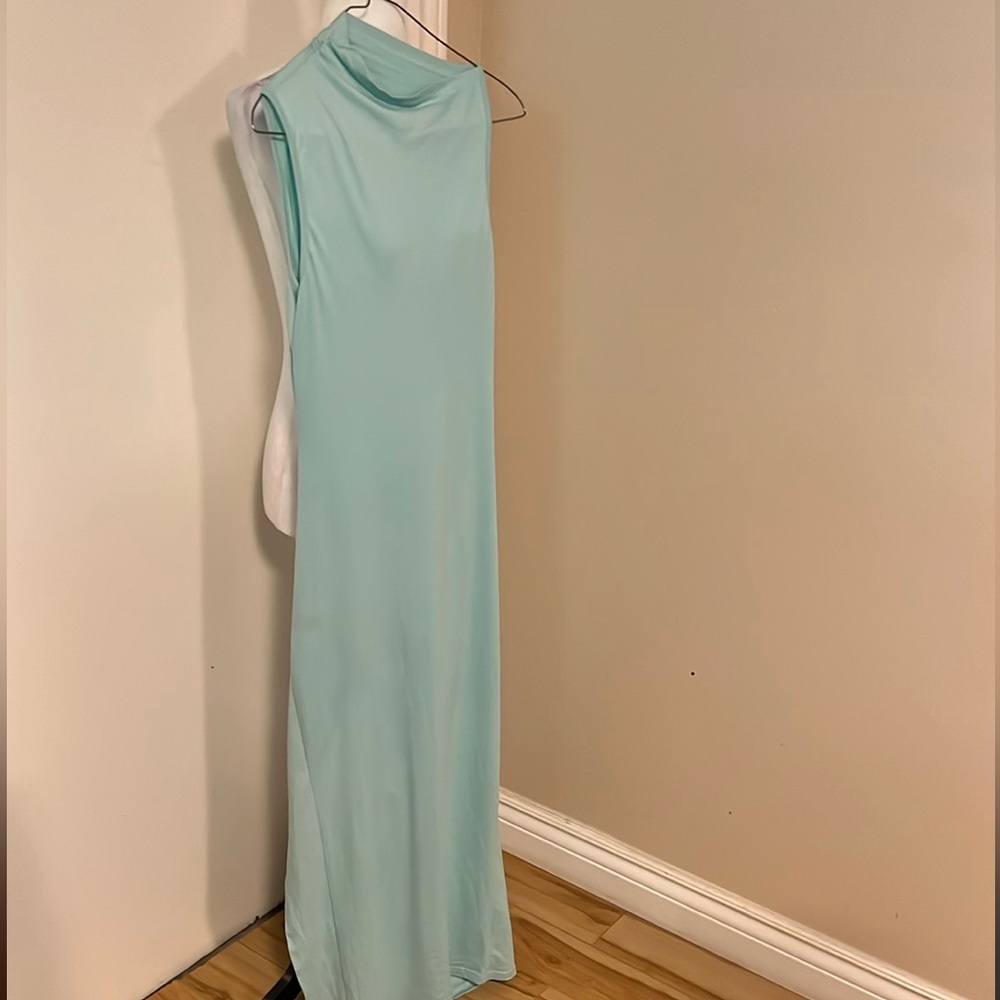 SHEIN | Women’s Size XS Sleeveless Light Blue Maxi Dress - Picture 8 of 8